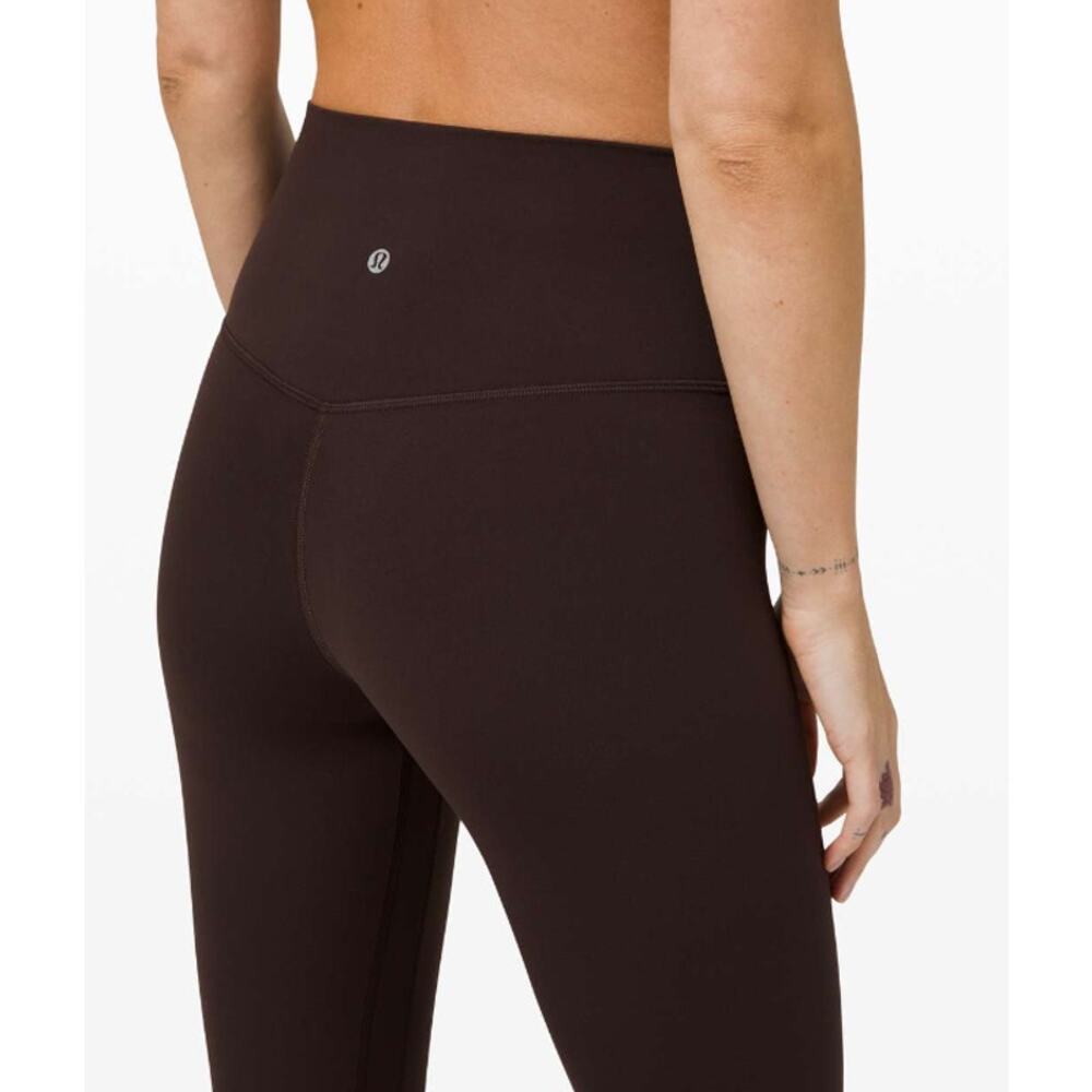 Lululemon Align Pant II 25" Nulu High Rise Yoga Pants Leggings Crop French Press